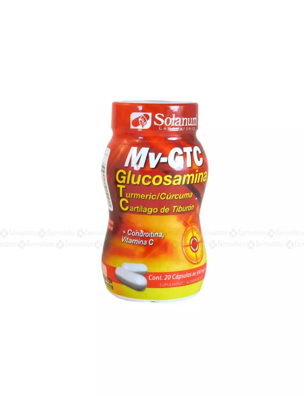 Mv Gtc 500 mg Un Frasco Con 20 cápsulas