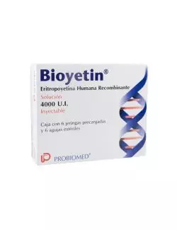 Bioyetin® 4000 UI - Caja con 6 Jeringas Precargadas + 6 Agujas - Probiomed -  RX3