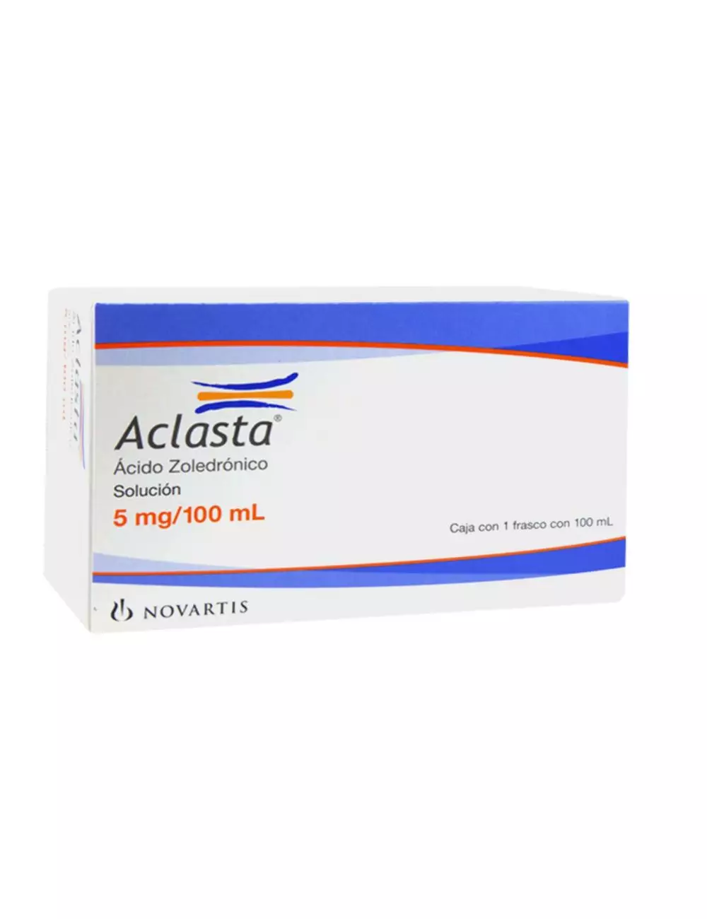 Aclasta Solución 5 mg Caja Con Frasco Con 100 mL