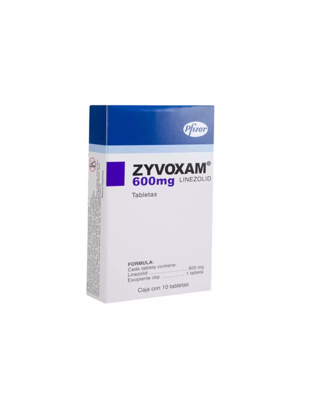 Zyvomax® 600 mg - 10 Tabletas | Linezolid | Pfizer - RX2