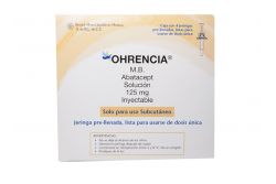 Ohrencia 125 mg Solución Inyectable 1 mL Con 4 Jeringas Prellenadas RX3