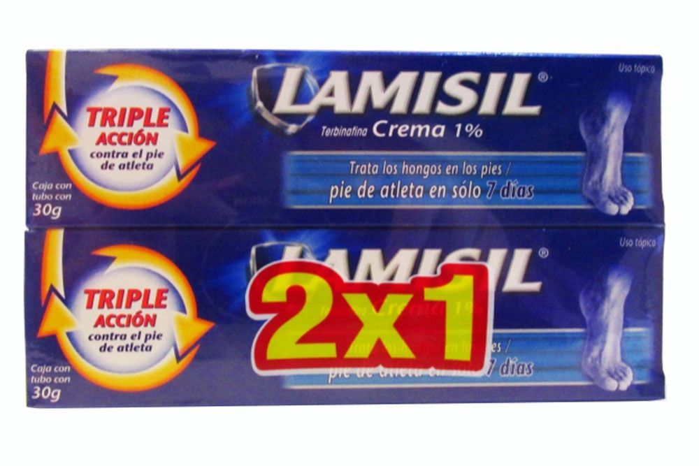 Lamisil Crema 1% Caja Con Tubo Con 30 g - 2x1