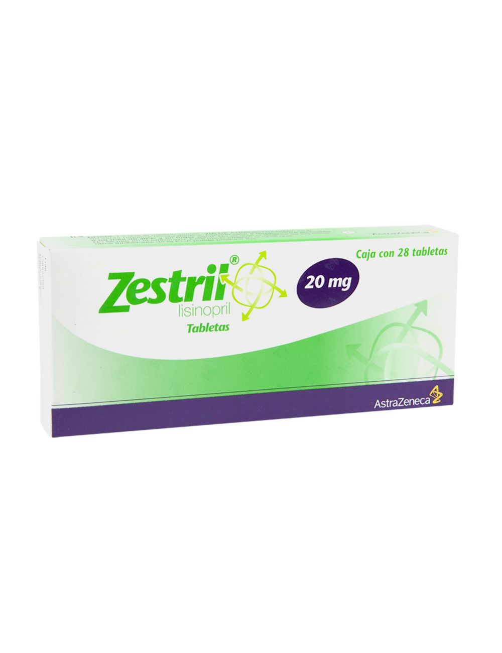 Zestril 20 mg Caja Con 28 Tabletas