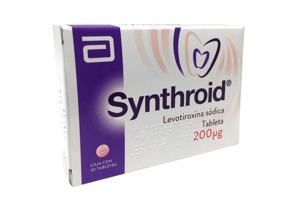 Synthroid 200 Mcg Caja Con 30 Tabletas