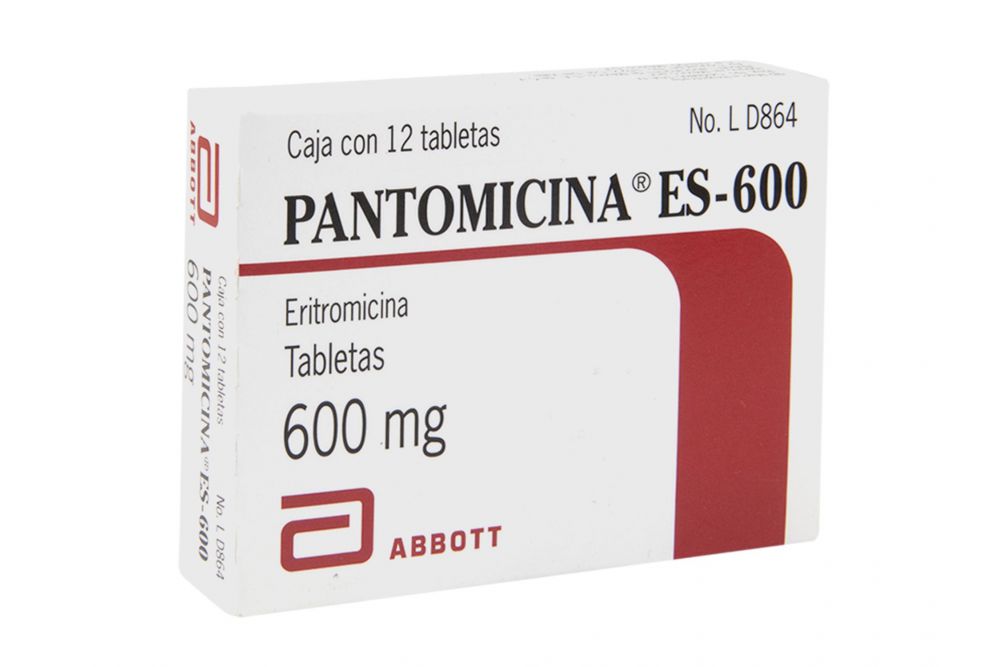 Pantomicina ES 600 g Caja Con 12 Tabletas-  RX2