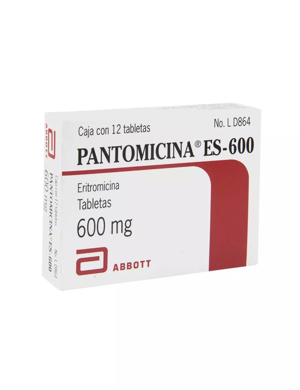 Pantomicina ES 600 g Caja Con 12 Tabletas-  RX2