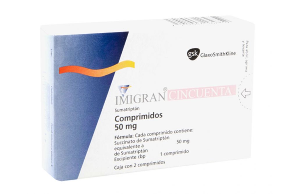Imigran 50 mg Caja con 2 comprimidos