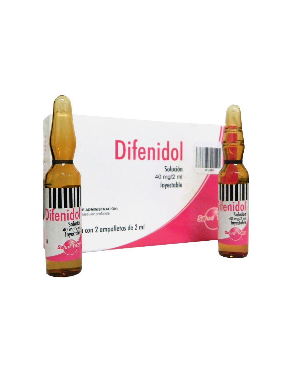 Difenidol 40 mg Solución Inyectable Caja Con 2 Ampolletas de 2 mL