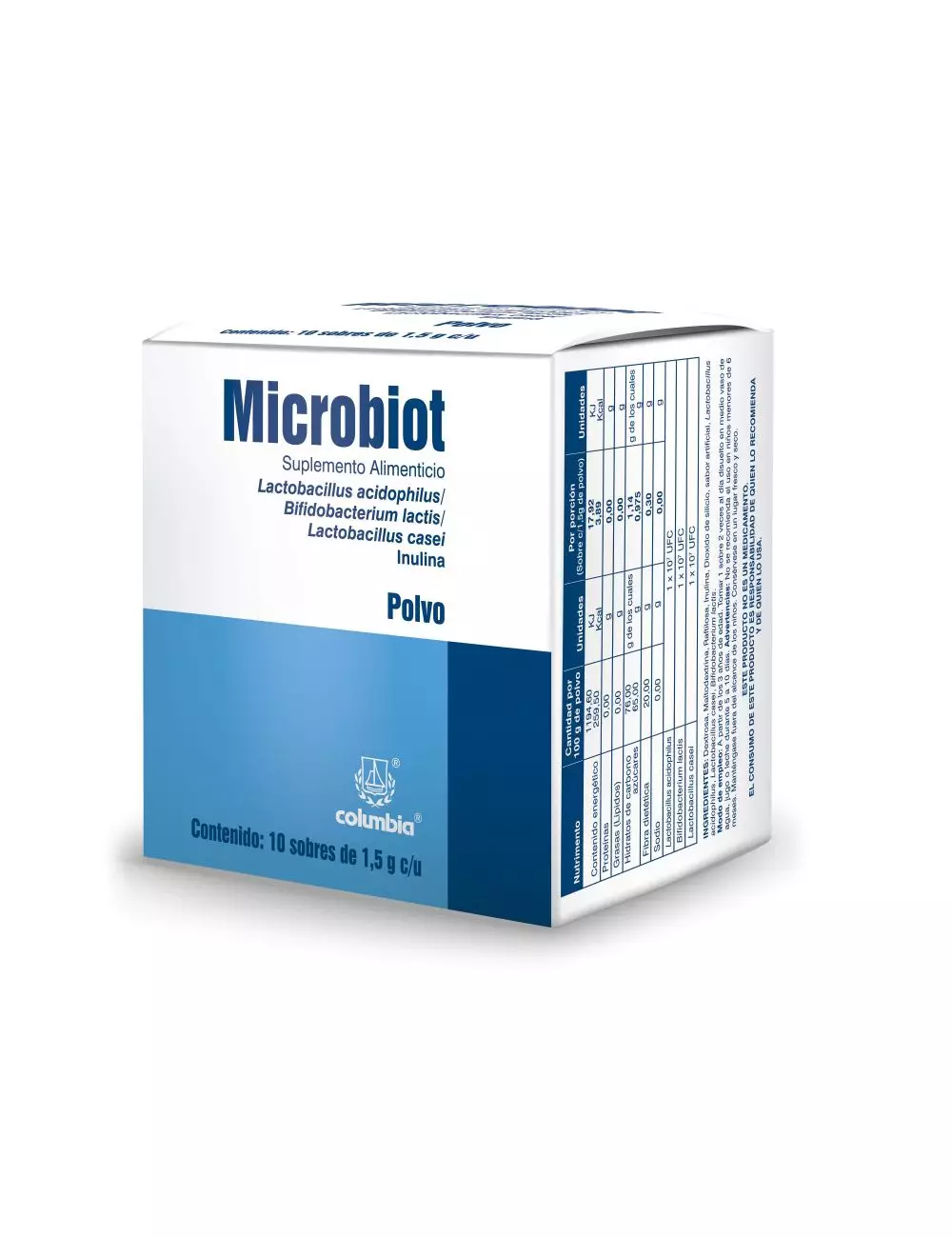 Microbiot Polvo Con 10 Sobres de 1.5 g