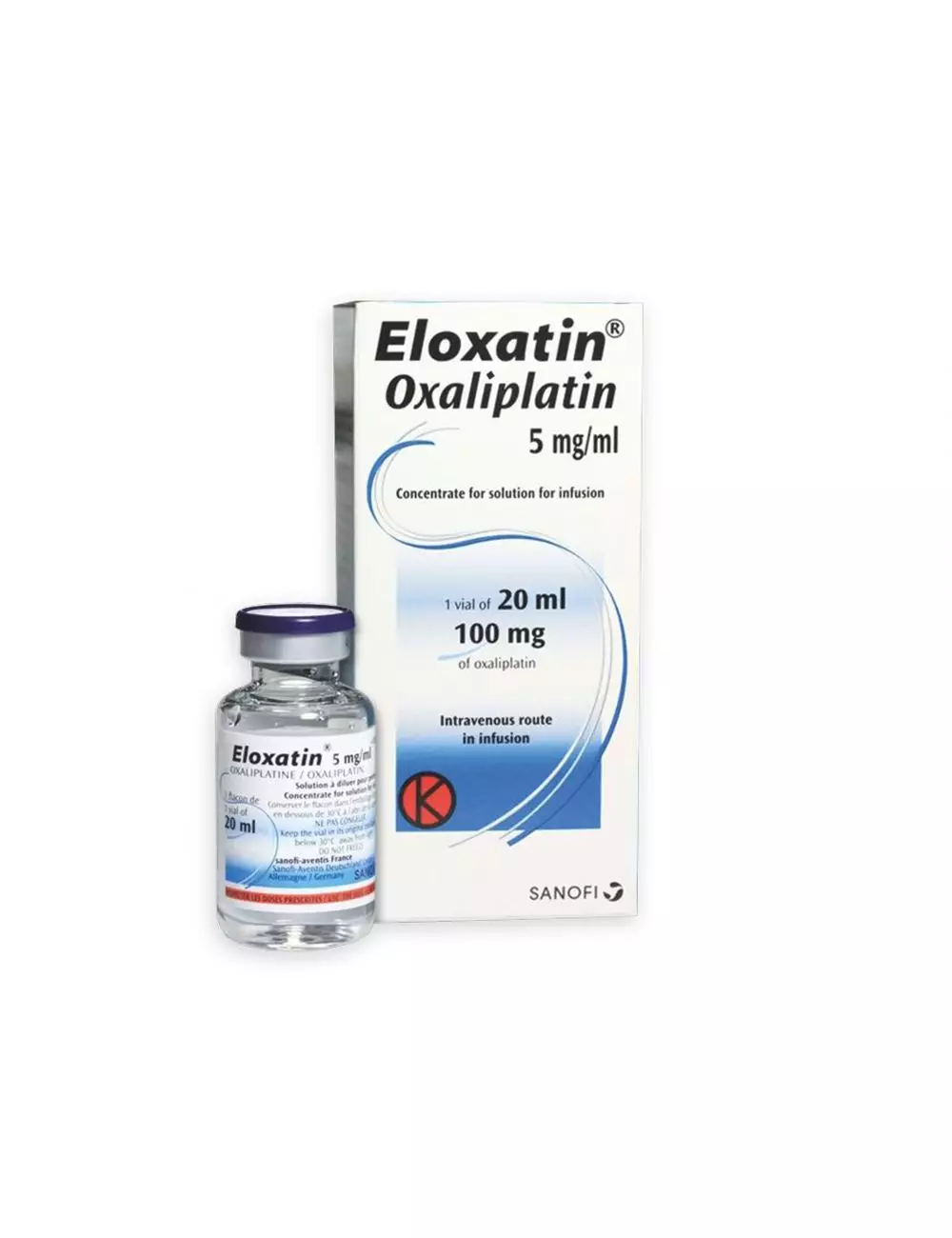 Eloxatin® 5 mg/ml (Oxaliplatino) - Caja con 1 vial de 20 ml - Sanofi