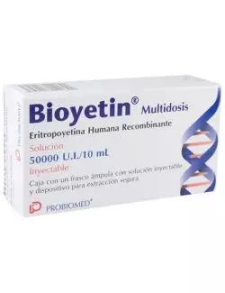 BIOYETIN® 50,000 UI/10ml (Eritropoyetina Humana) - Solución Inyectable - Probiomed - RX3
