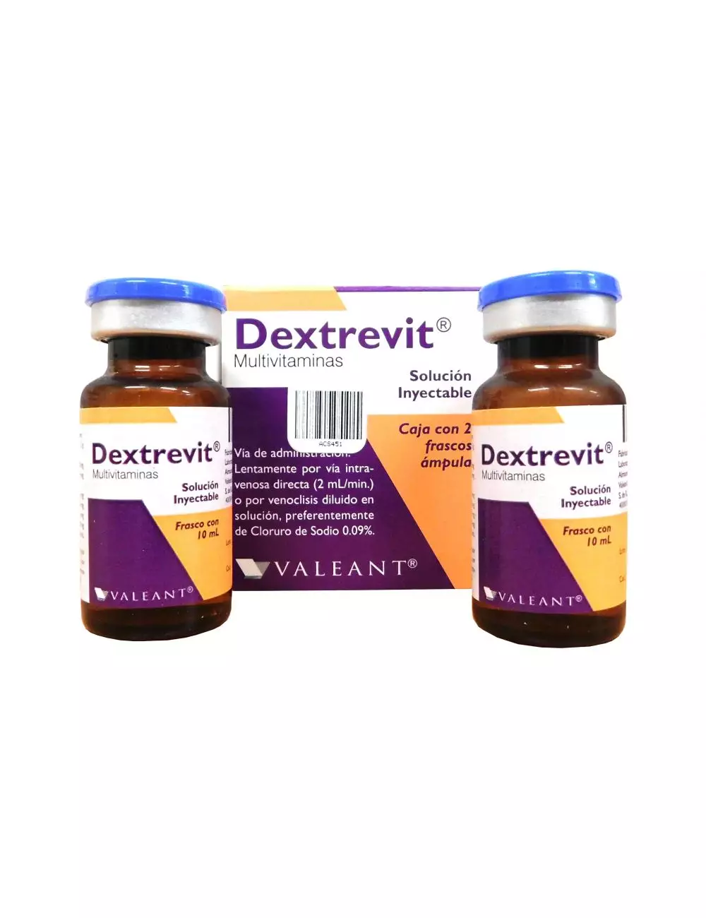 Dextrevit Solución Inyectable Caja Con 2 Ampolletas-RX3