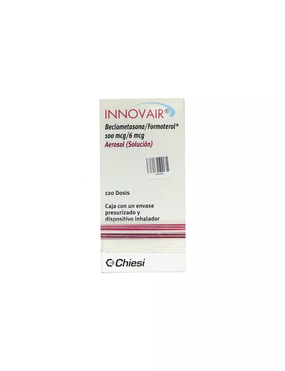 INNOVAIR® 100 mcg/6 mcg (Beclometasona/Formoterol) - Inhalador con 3 cajas - Chiesi RX3