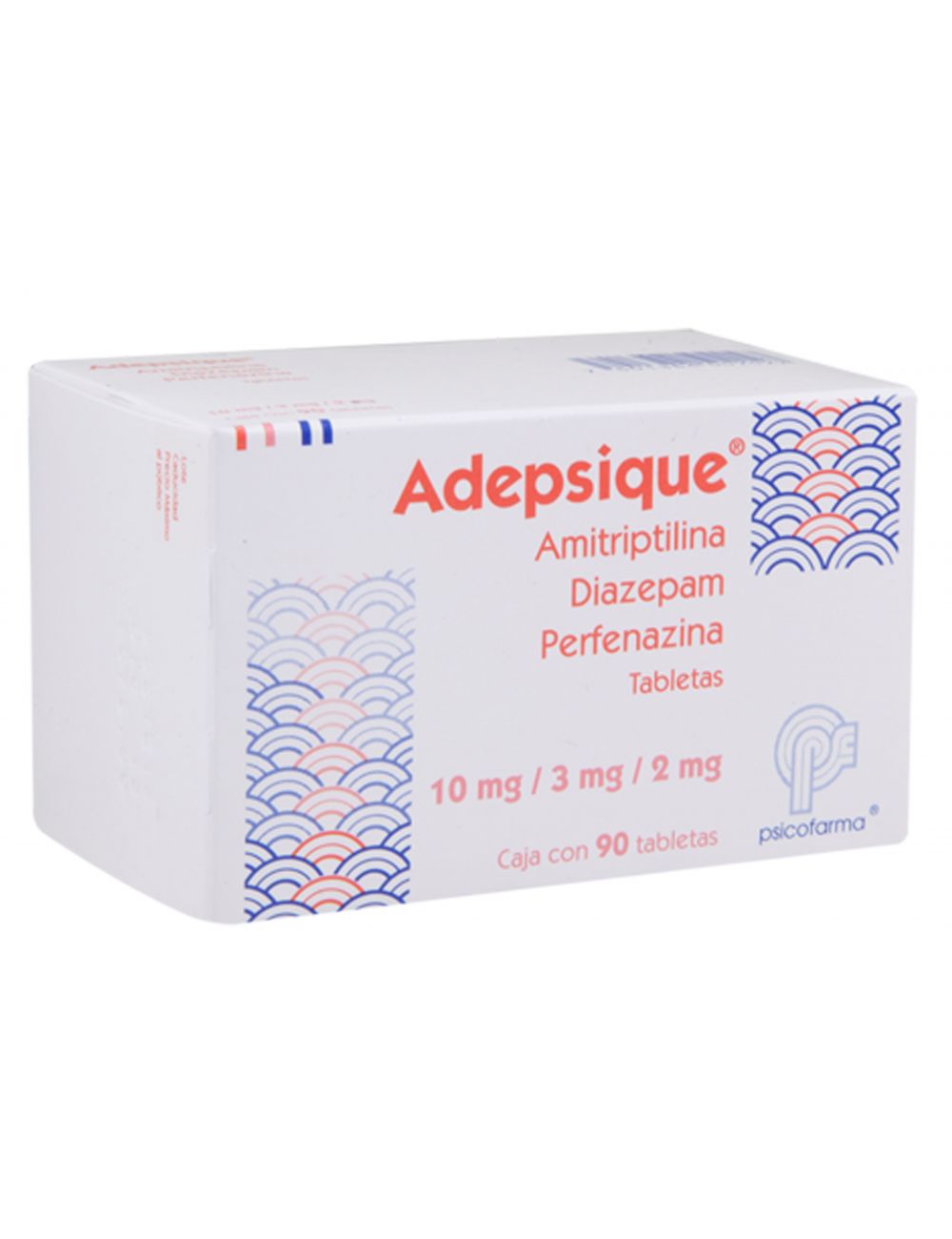 Adepsique 10 mg 3 mg 2 mg Caja Con 90 Tabletas RX1