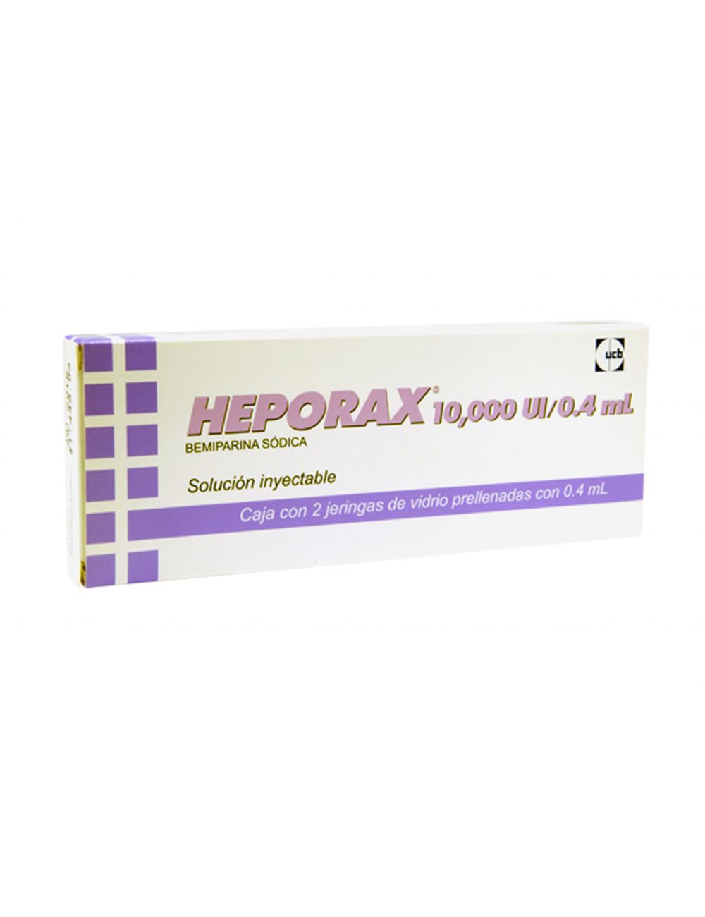 Heporax 10,000 UI/ 0.4 mL Caja Con 2 Jeringas Prellenadas - RX