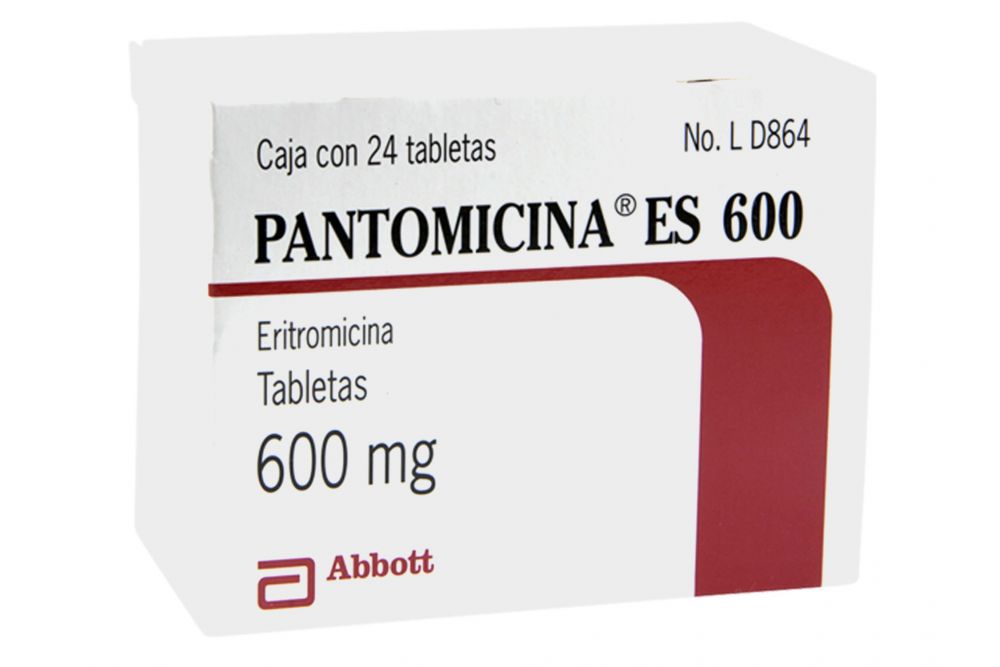 Pantomicina Es 600 mg Caja Con 24 Tabletas RX2