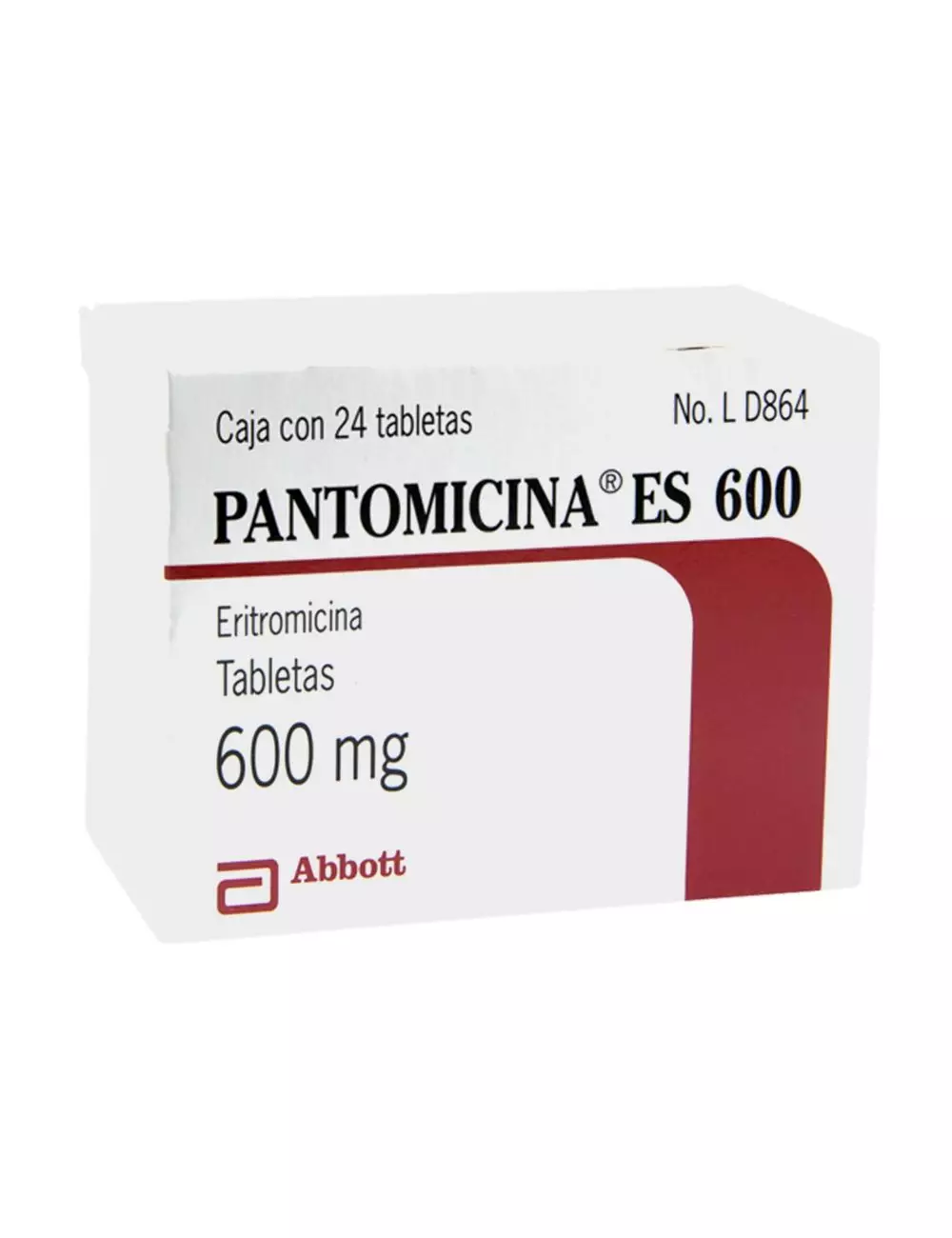 Pantomicina Es 600 mg Caja Con 24 Tabletas RX2