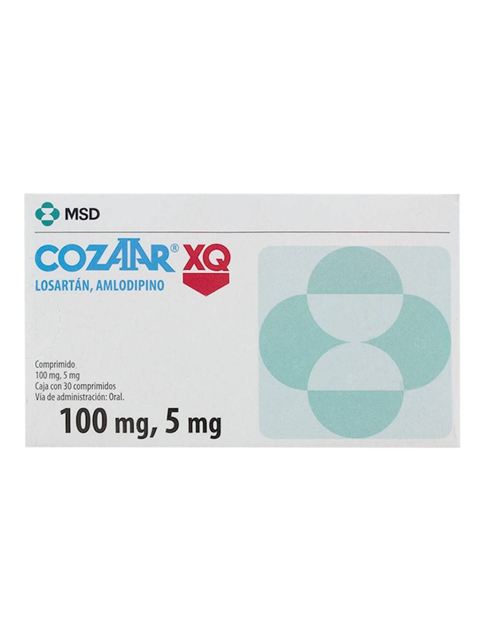 Cozaar Xq 100 mg / 5 mg Caja Con 15 Compromidos