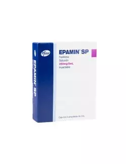 Epamin® SP 250 mg/5ml (Fenitoína) - 5 Ampollas Inyectables - Pfizer