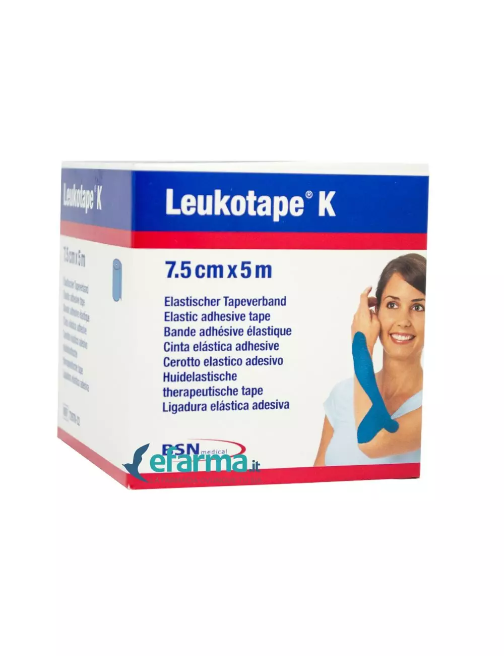 Leukotape K Cinta Elástica Adhesiva 7.5cm x 5m