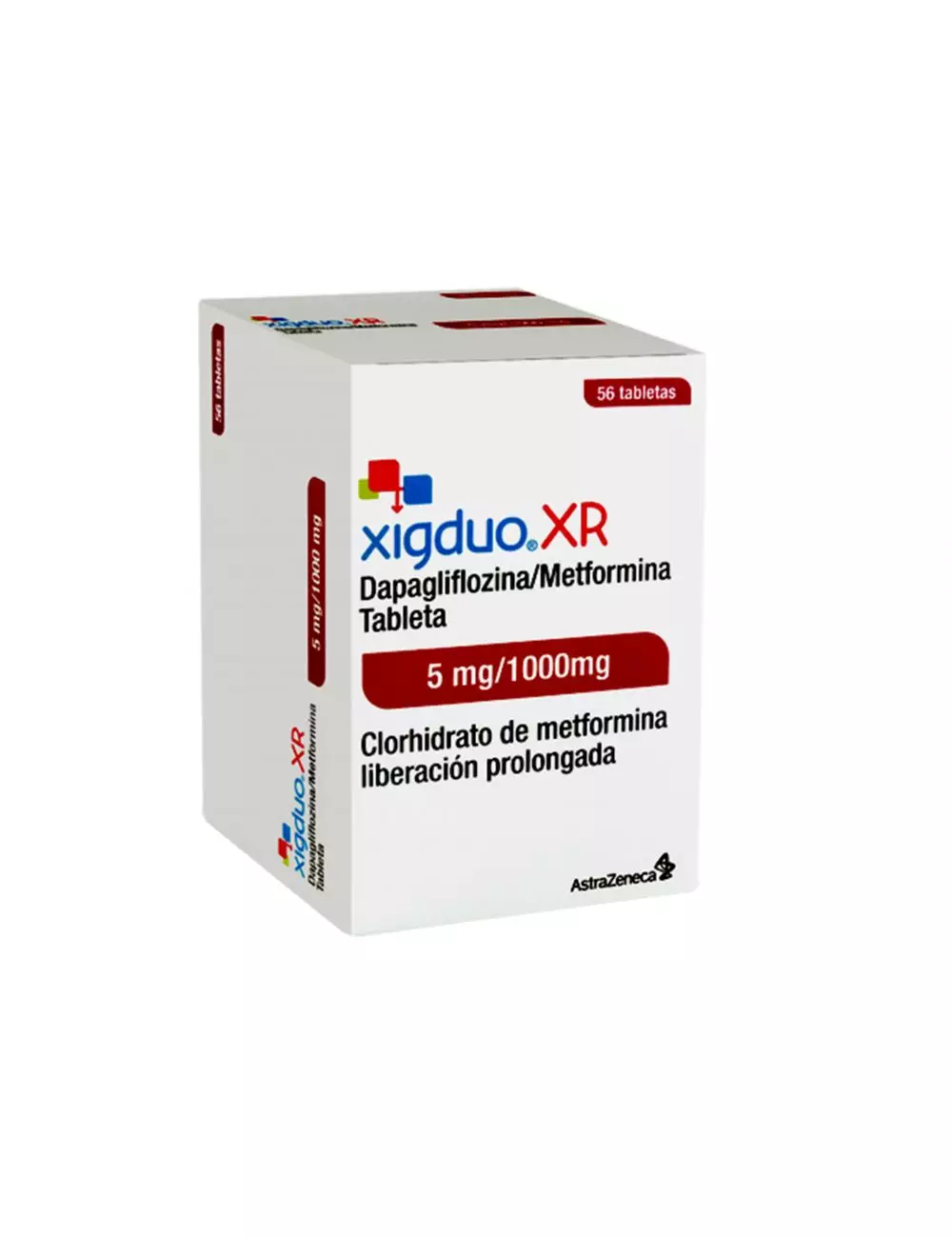 xigduo® XR 5mg/1000mg 56 Tabletas LP | Dapagliflozina/Metformina | AstraZeneca