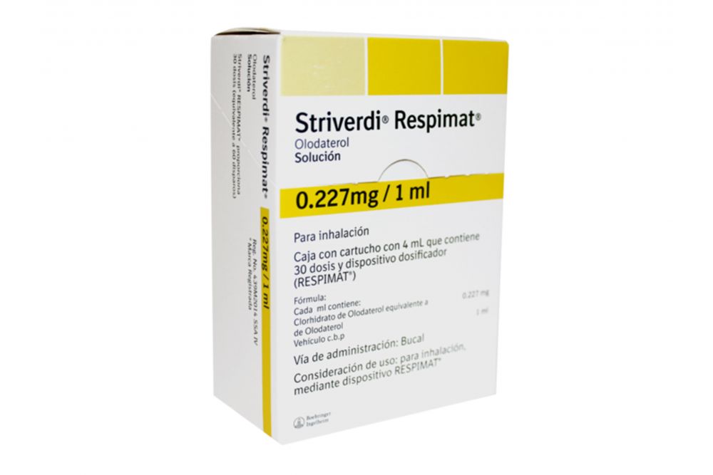 Streverdi Respimat 0.227 mg/1 mL Caja Con Cartucho con 4 mL con 30 Dosis