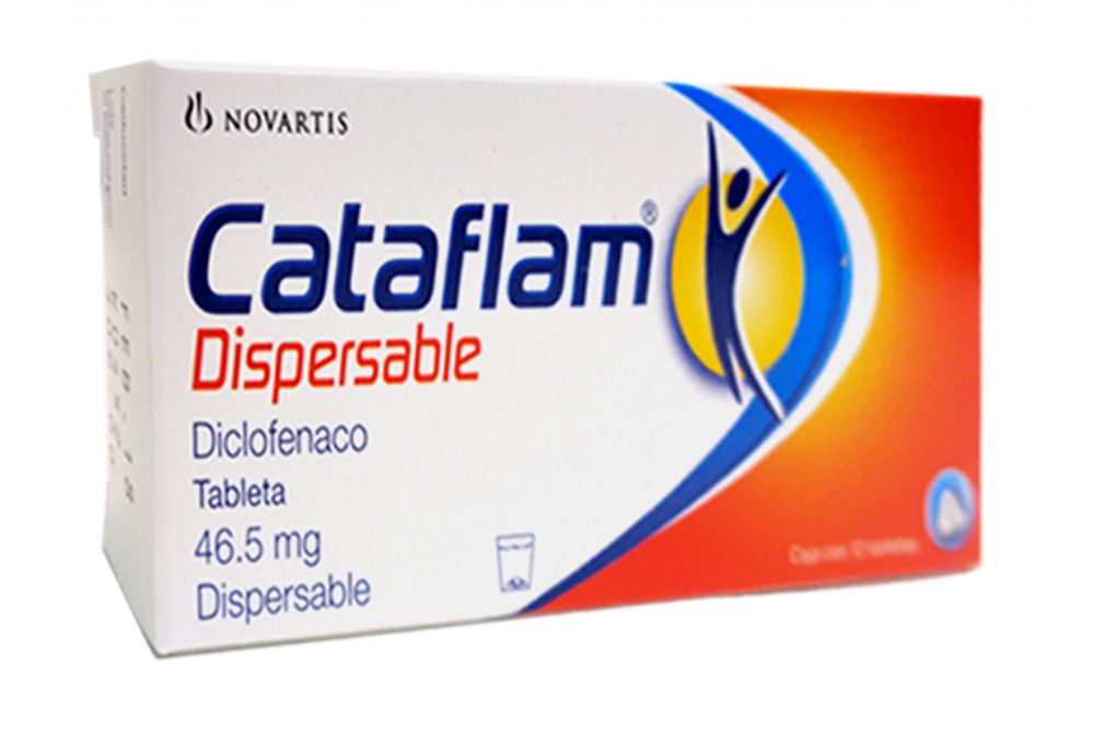 Cataflam Dispersable 46.5 mg Caja Con 12 Tabletas
