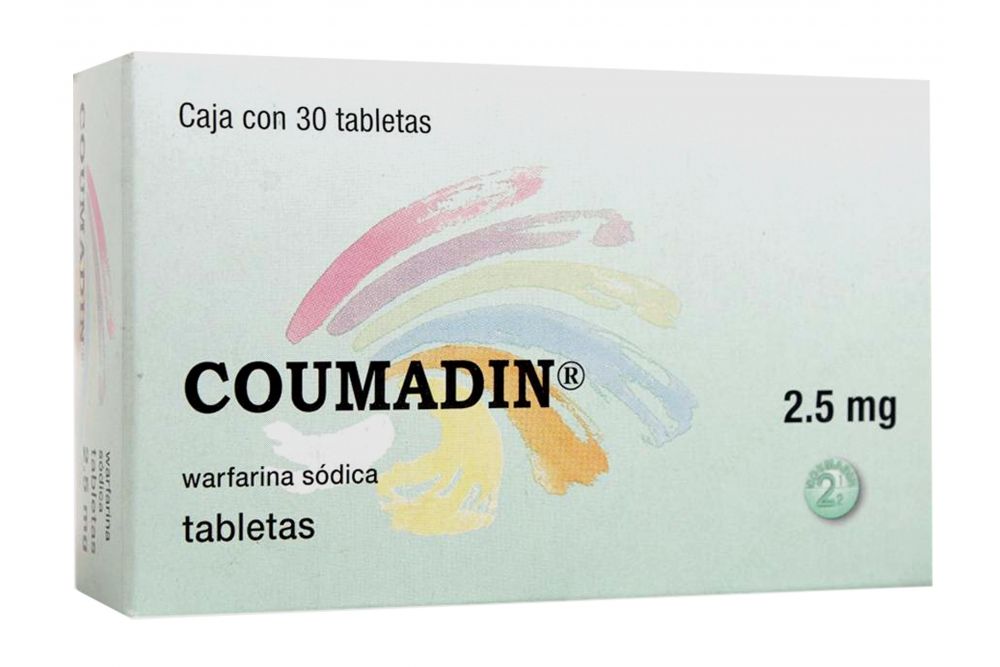 Coumadin 2.5 mg Caja Con 30 Tabletas - RX