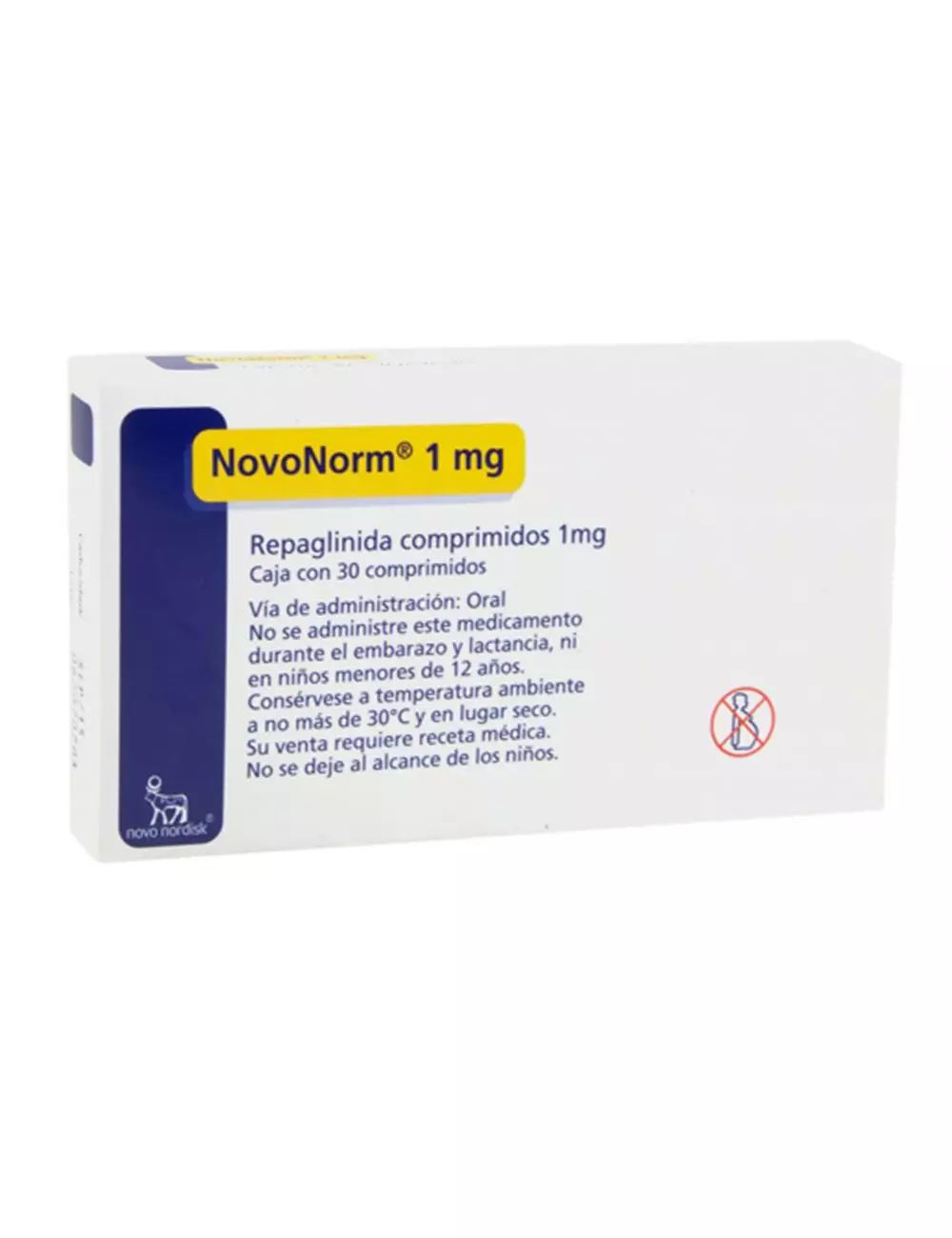 NovoNorm 1 mg Caja Con 30 Comprimidos