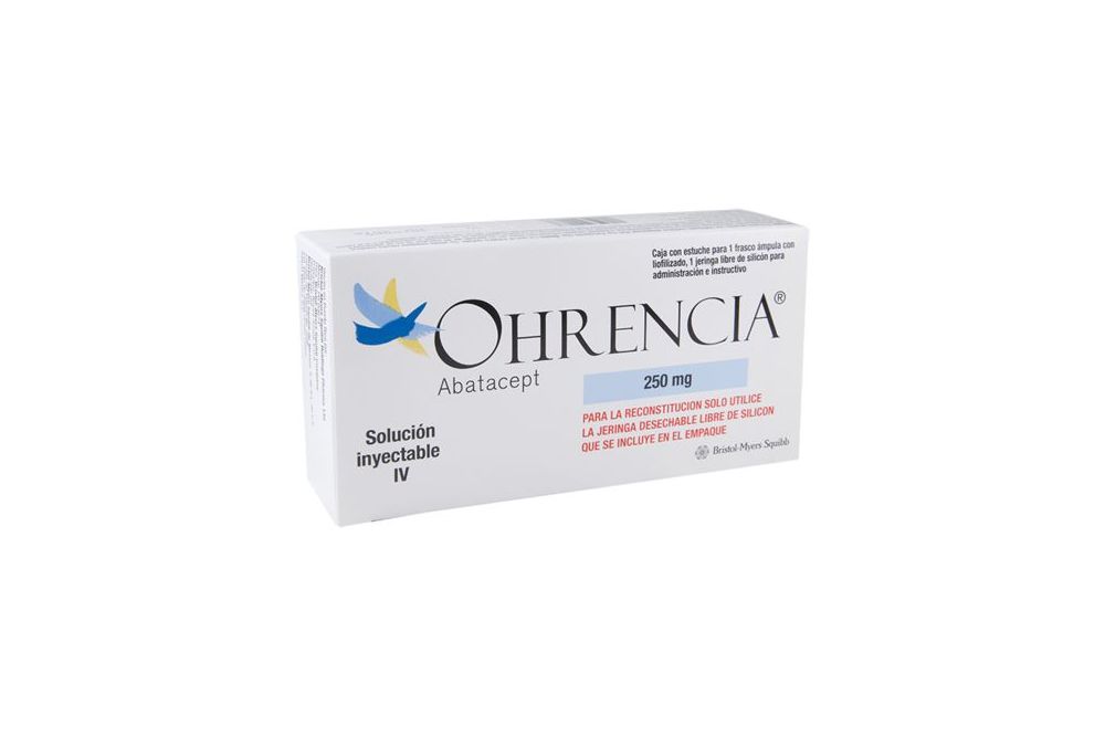 Ohrencia 250 mg Solución Inyectable Caja Con 1 Frasco Ámpula y 1 Jeringa RX3