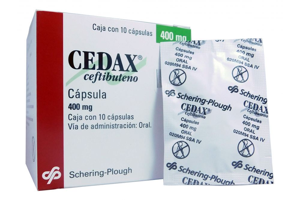 Cedax 400mg Caja Con 10 Cápsulas -RX2