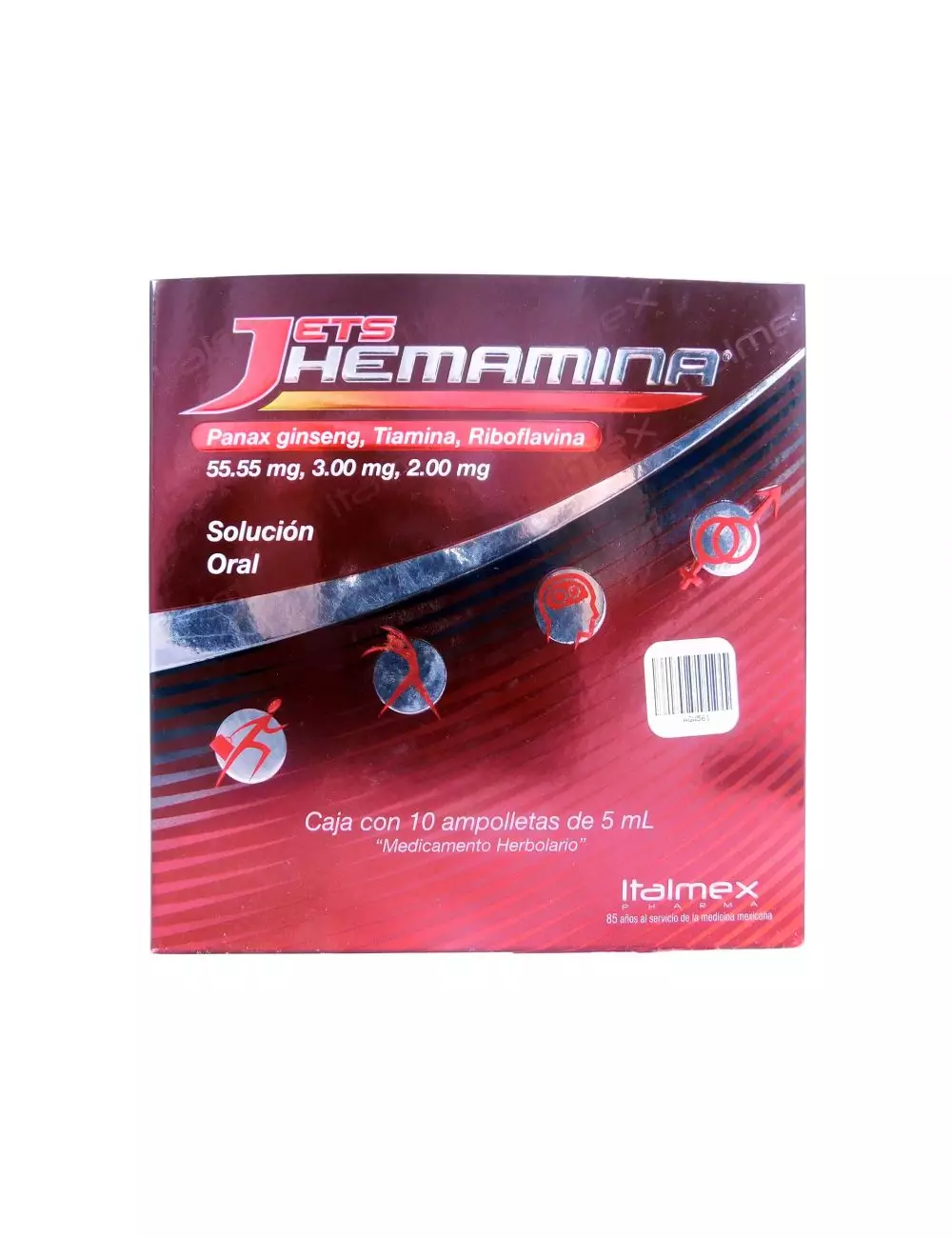 Hemamina Jet Caja Con 10 Ampolletas De 5 mL