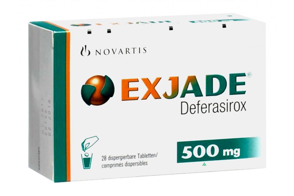 Exjade 500 mg Caja Con 28 Tabletas
