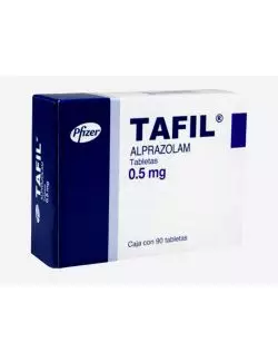 TAFIL® 0.5 mg (Alprazolam) | 90 Tabletas | Pfizer