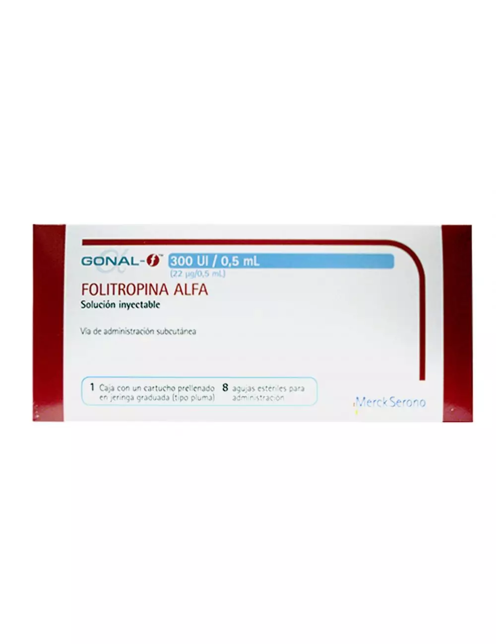 Gonal-f® 300 UI/0.5ml (Folitropina alfa) - 1 Jeringa Pregonada - Merck - RX3