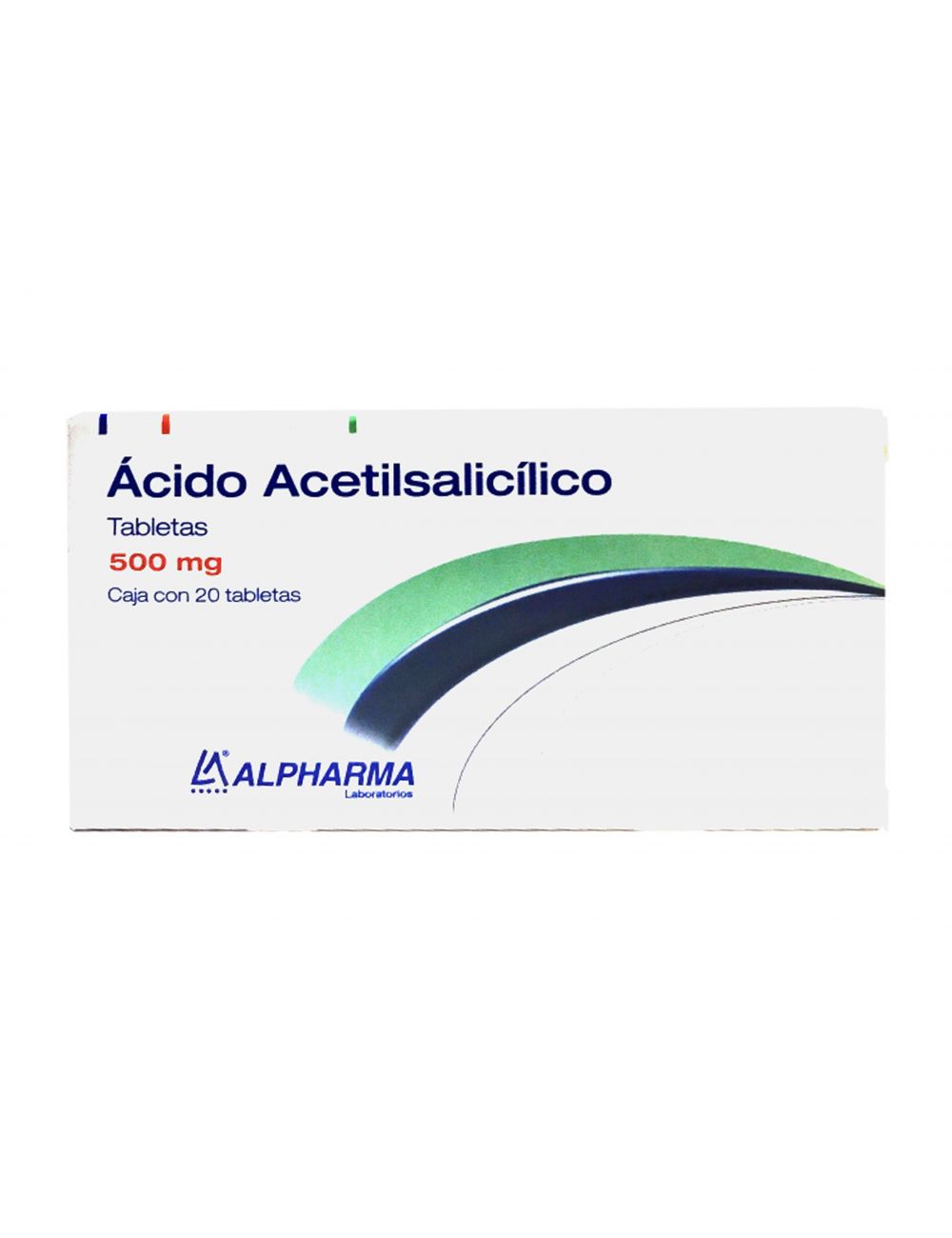 Ácido Acetilsalisilico 500 mg 20 Tabletas