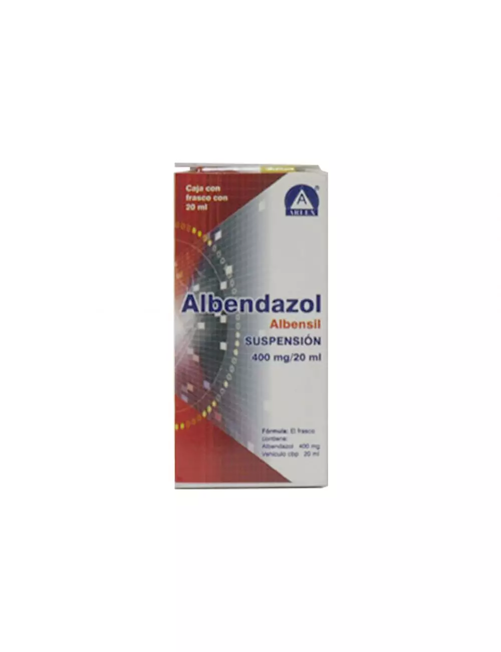 Albendazol Suspensión 400 mg Caja Con Frasco Con 20 ml