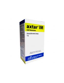 Axtar IM 1 g Solución Inyectable Caja Con Frasco Ámpula y Ampolleta Con 3.5 mL - RX2