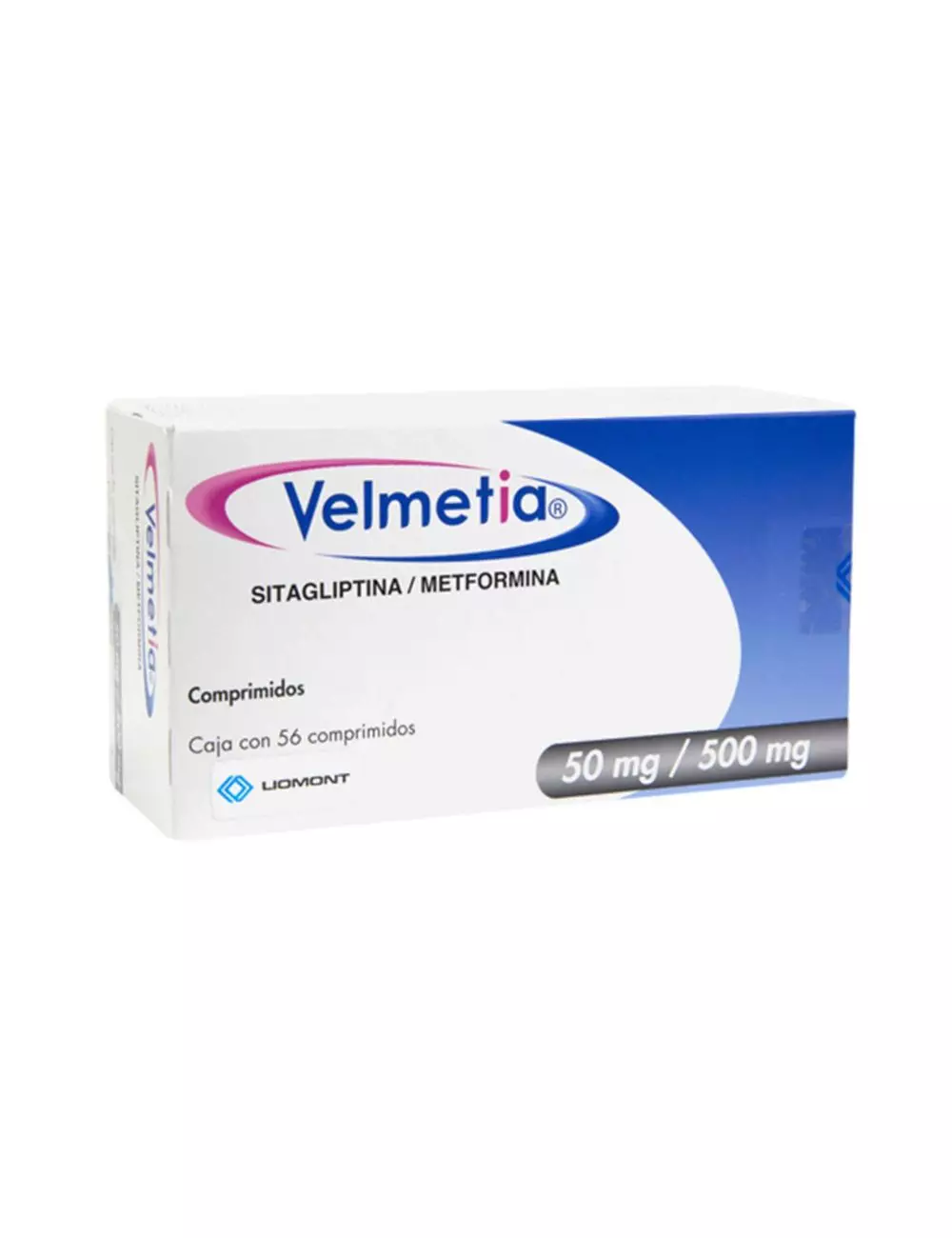 Velmetia 50 mg / 500 mg Caja Con 56 Comprimidos