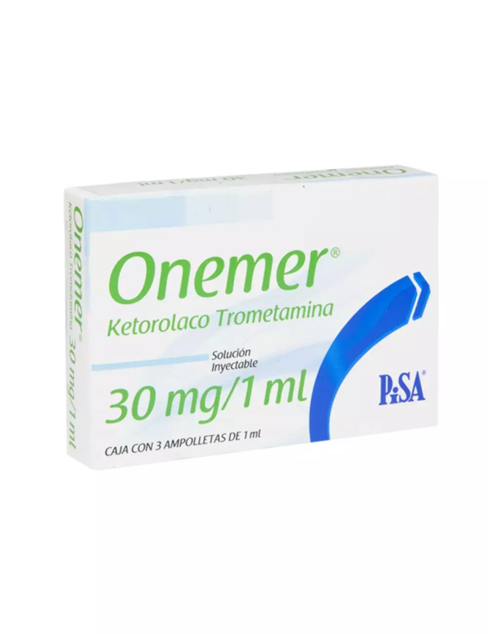 Onemer 30 mg Solución Inyectable Caja Con 3 Ampolletas