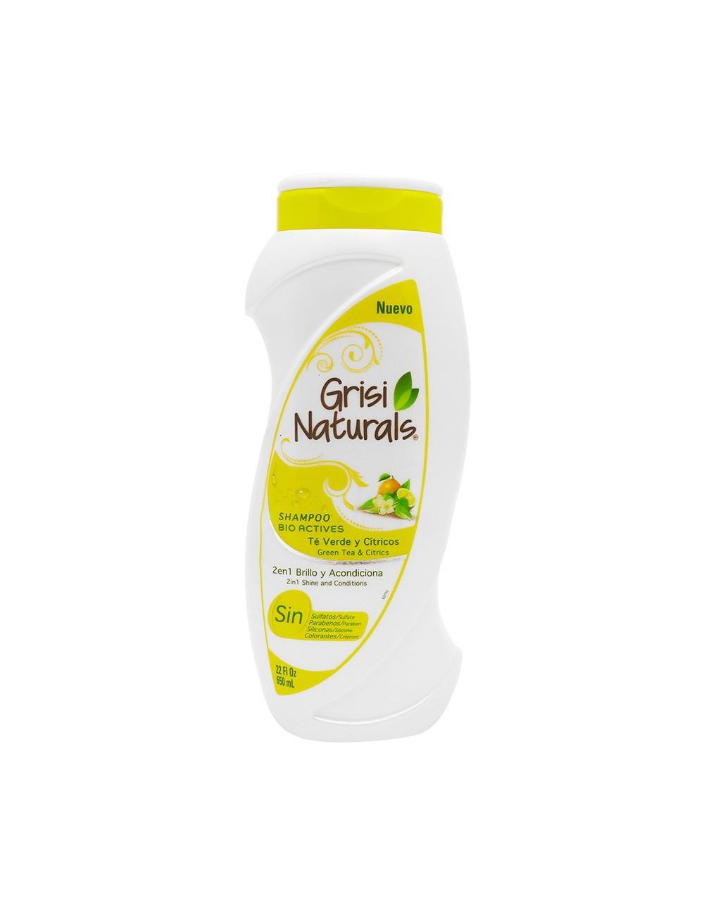 Shampoo Grisi Naturals 2 En 1 650 ml.