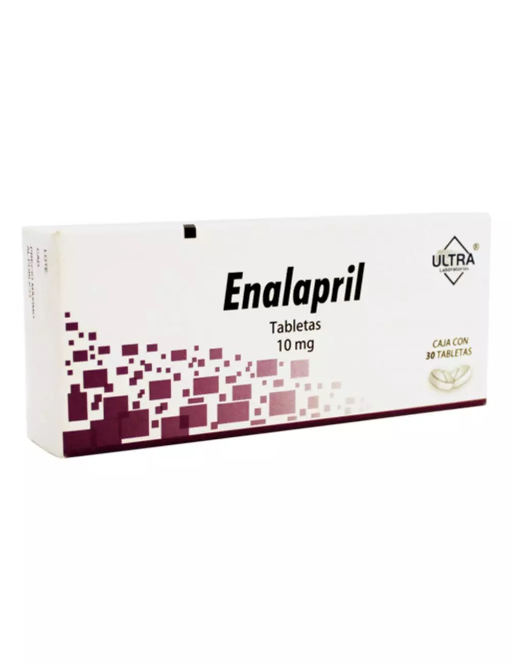 Enalapril Tabletas 10 mg Caja Con 30 Tabletas.