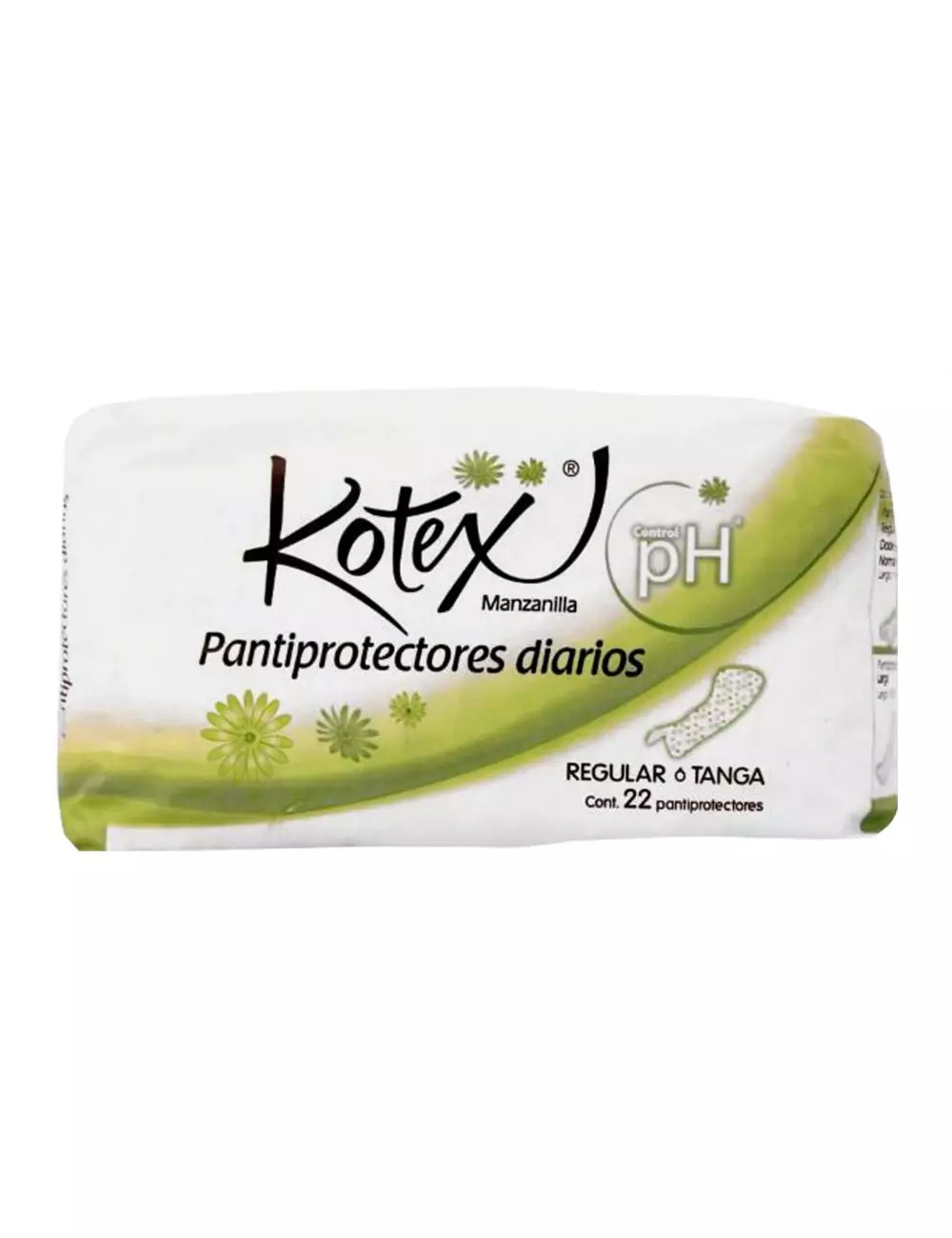 Kotex Manzanilla Natural Flex Paquete Con 10 Toallas sin Alas