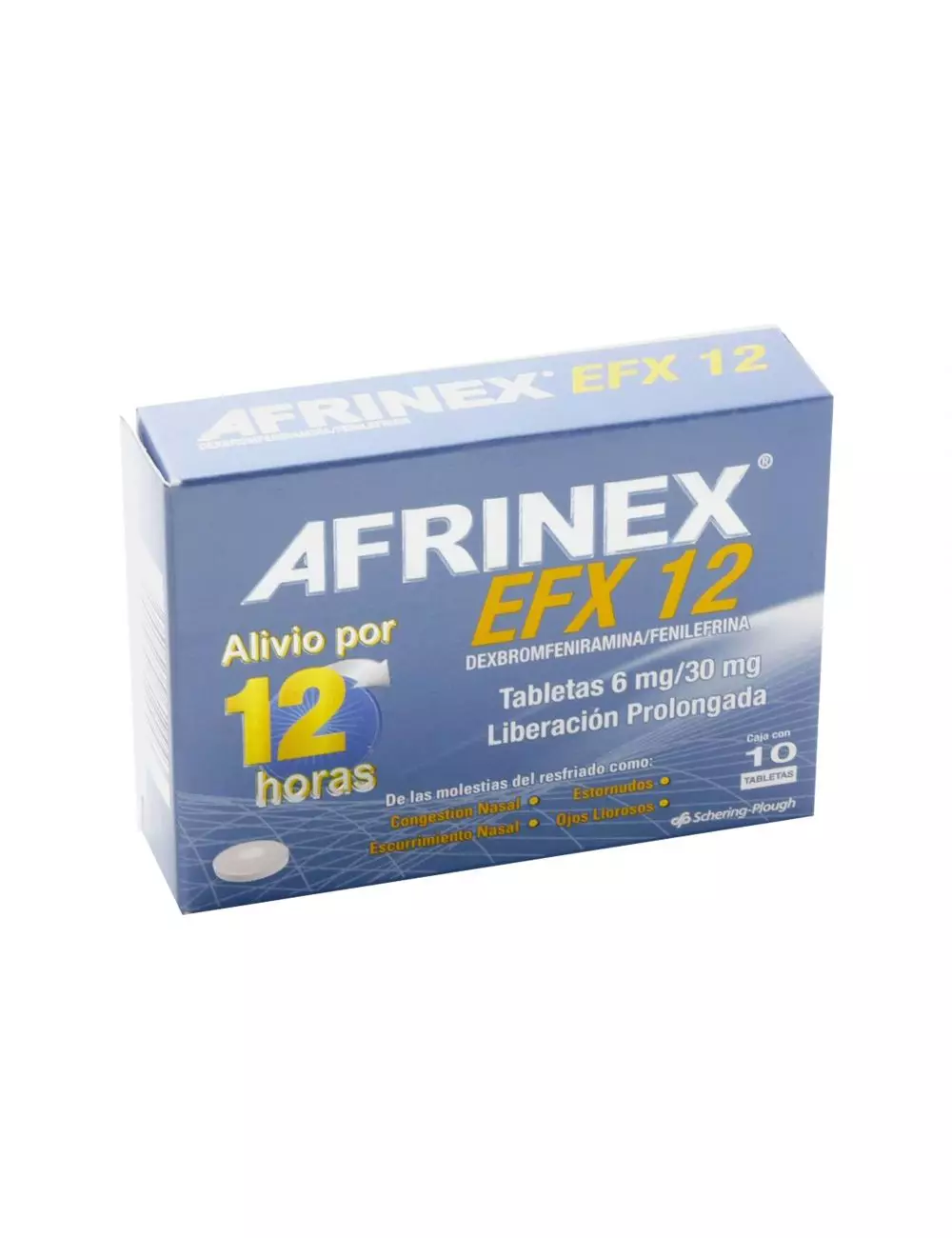 Afrinex EFX 12 h 30 / 6 mg Caja Con 10 Tabletas