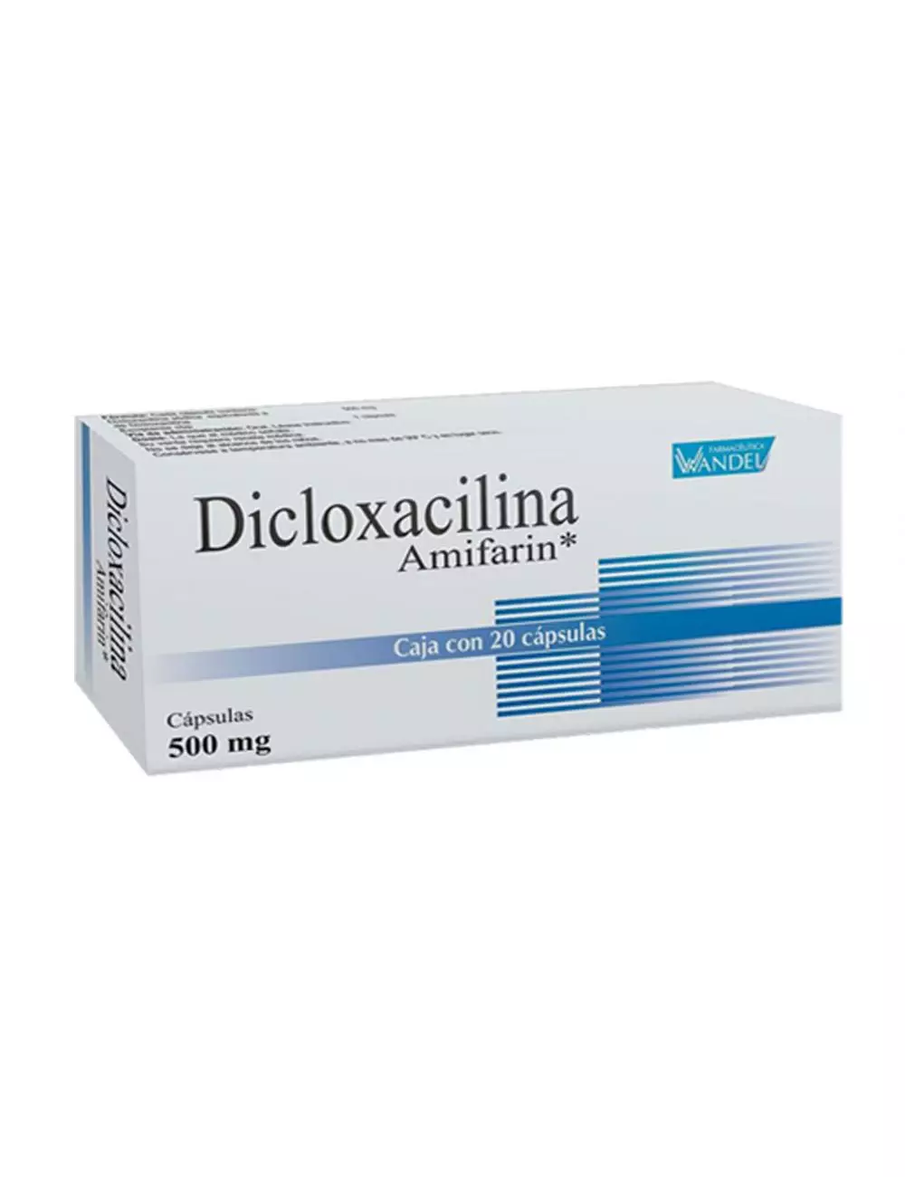 Dicloxacilina 500 mg 20 Cápsulas -RX2