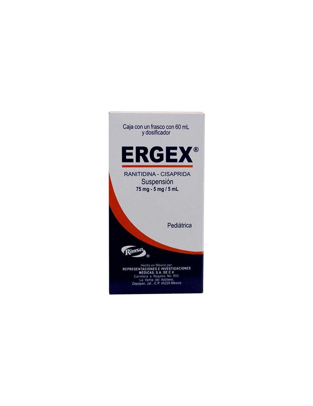 Ergex Suspensión Pediátrica Caja Con Frasco 60 mL + Vaso Dosificador