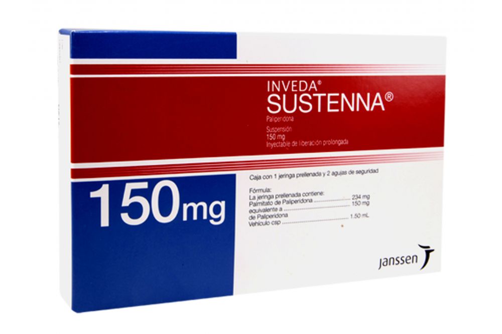 Inveda Sustenna Caja Con Una Jeringa Prellenada De 150 mg y Dos Agujas De Seguridad