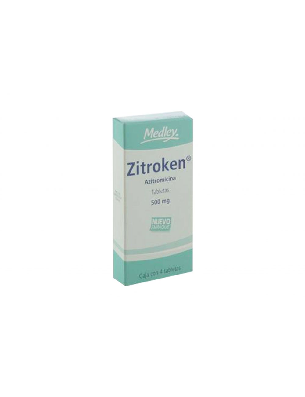 Zitroken 500 mg Caja Con 4 Tabletas - RX2