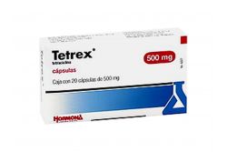 Tetrex 500 mg Con 20 Cápsulas -RX2