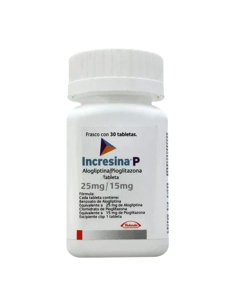 Incresina P 25 mg/15 mg Caja Con 30 Tabletas
